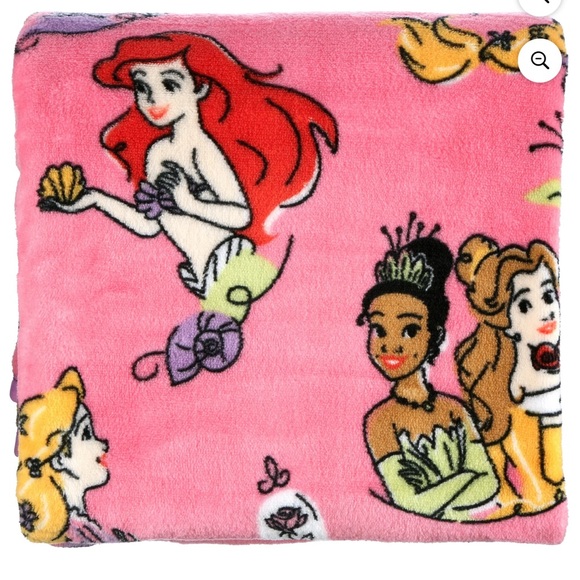 Disney Princess Pink 40”x50” Plush Toddler Blanket - Picture 3 of 6